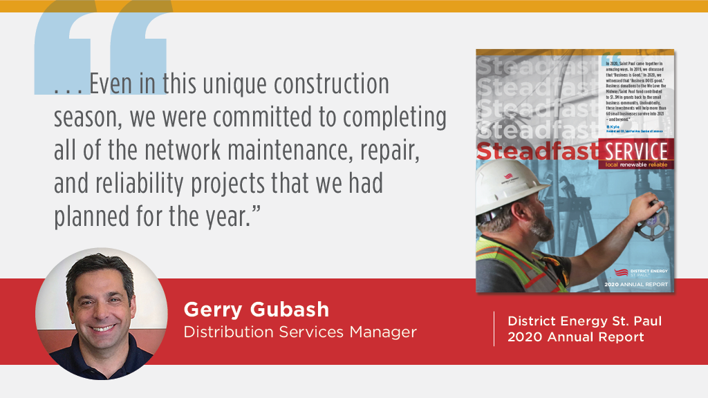 Gerry Gubash quote from annual report